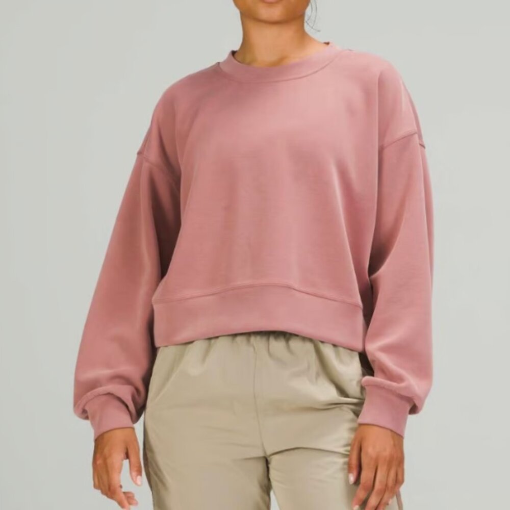Lululemon Perfectly Oversized Cropped Crew *Softstreme